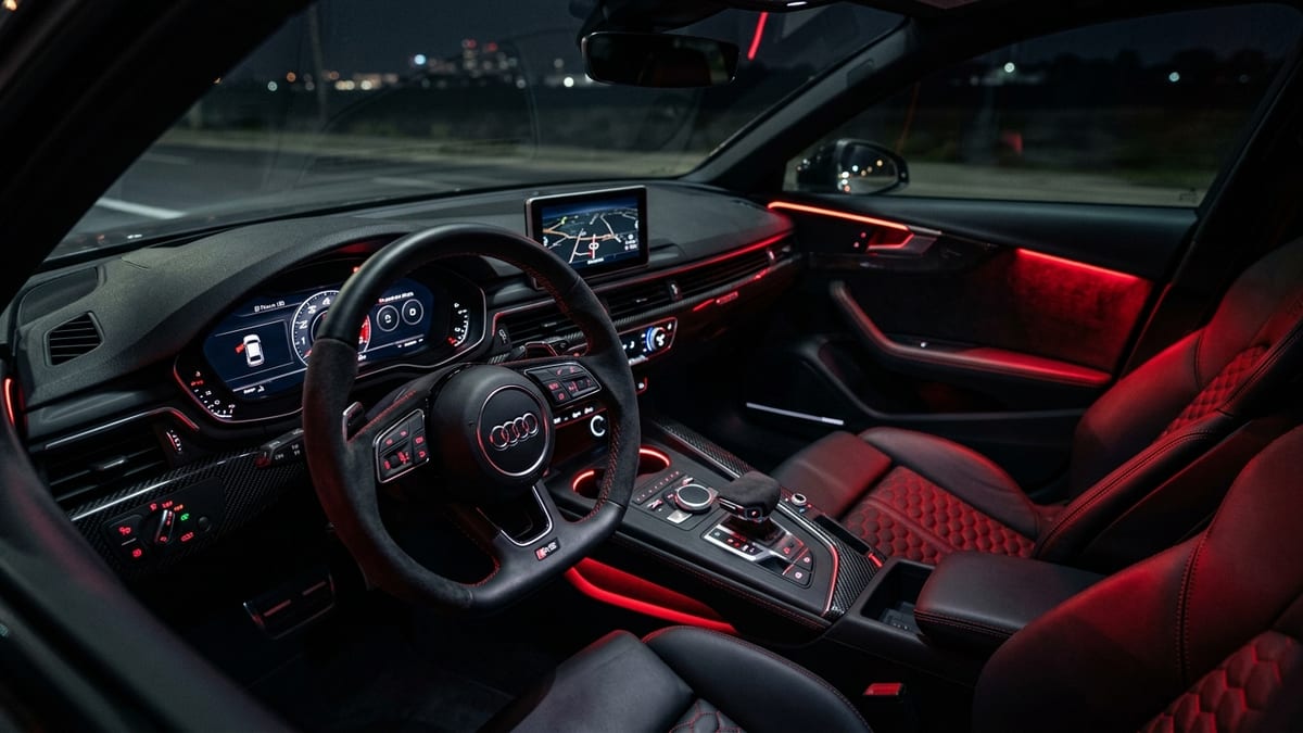 Audi startup sounds mood — car interior
