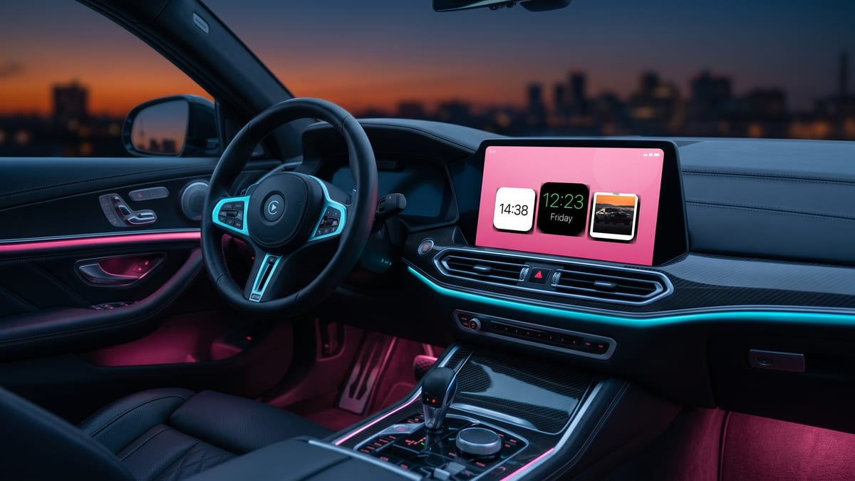 BMW startup sounds mood — car interior