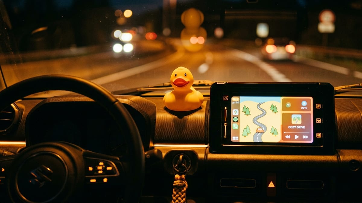 Funny startup sounds mood — car interior