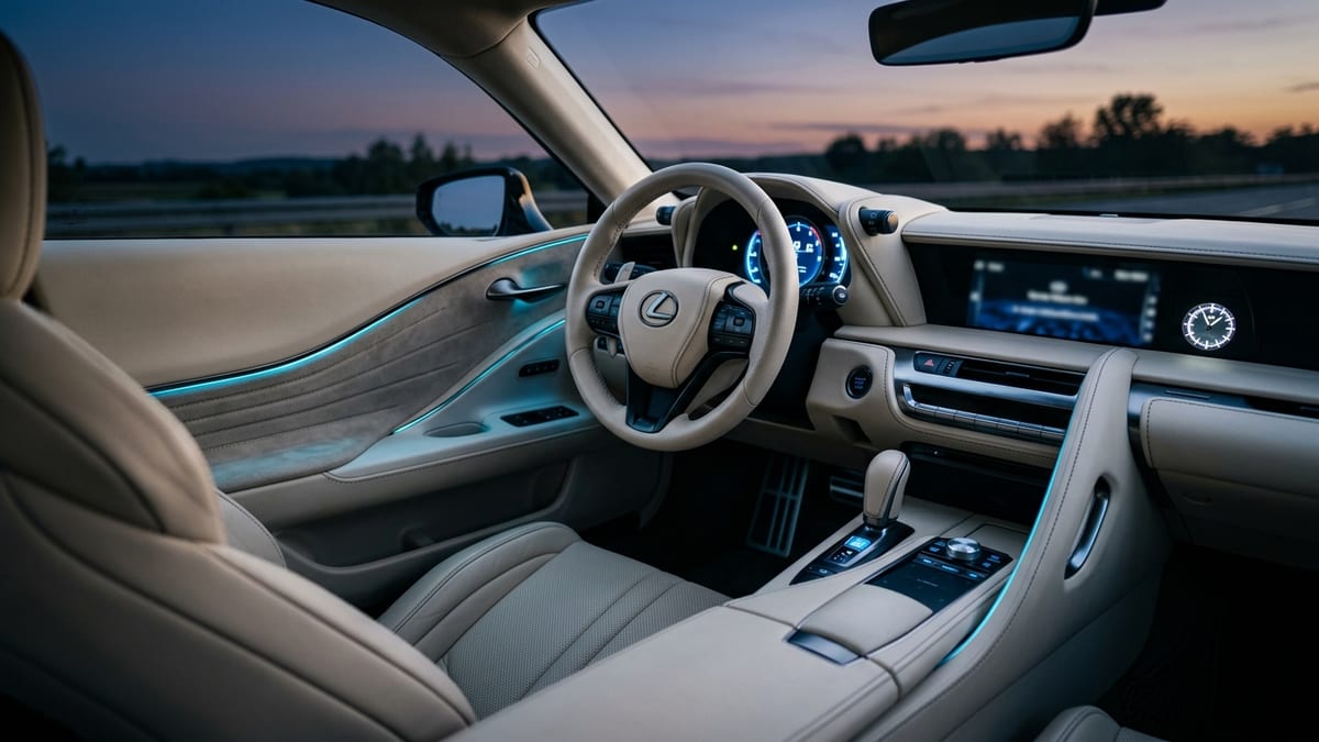 Lexus startup sounds mood — car interior