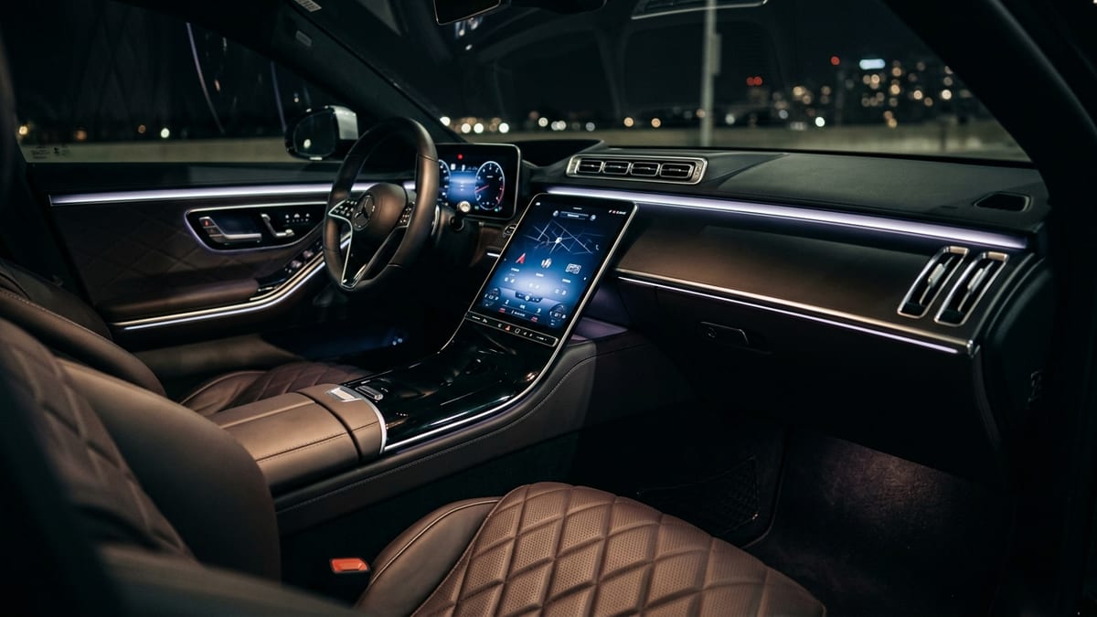 Mercedes startup sounds mood — car interior
