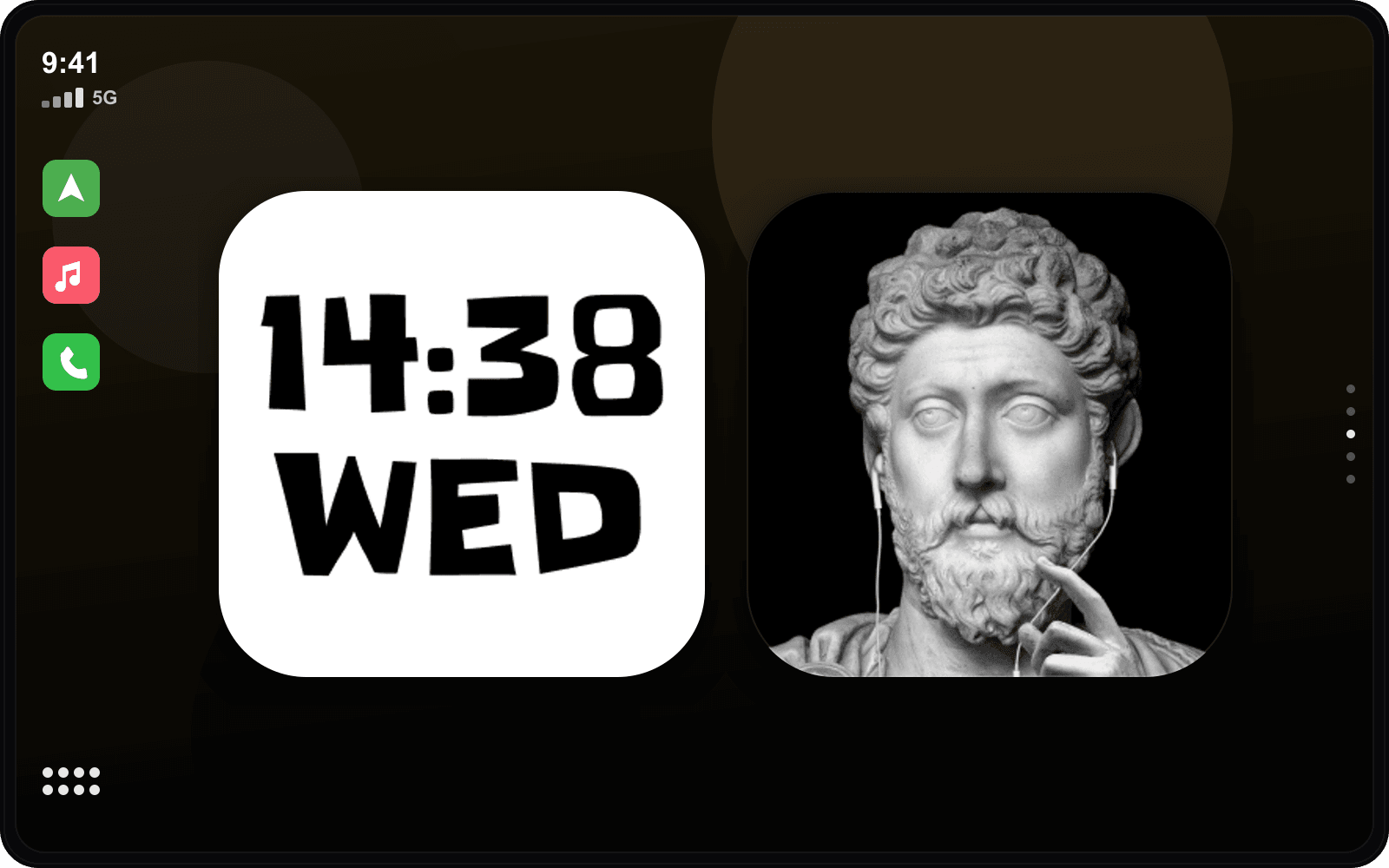 Luxury Noir CarPlay theme