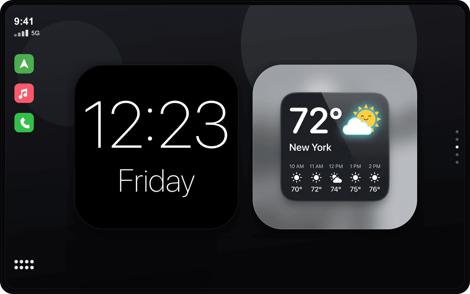 Minimalist CarPlay theme