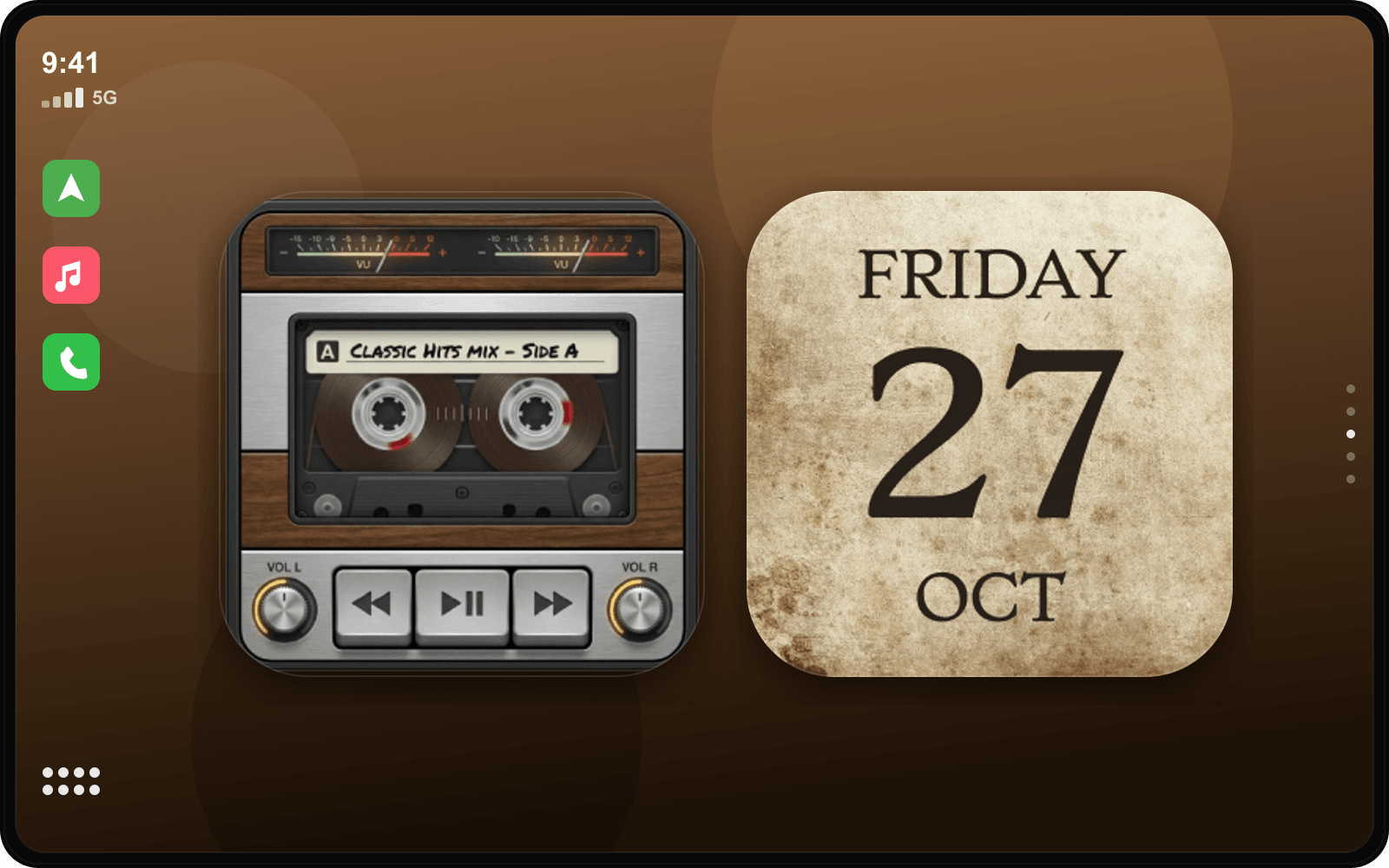 Retro Vintage CarPlay theme