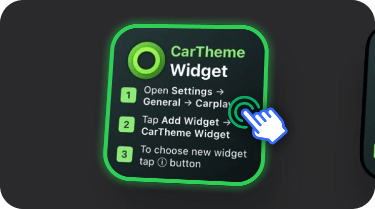 CarTheme Widget setup card