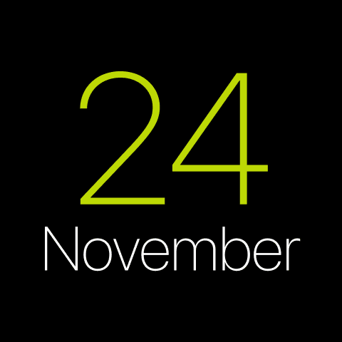 Gold date — a widget that fits the Luxury Noir CarPlay theme