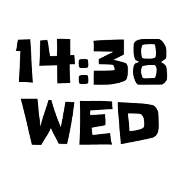 Bold clock — a widget that fits the Luxury Noir CarPlay theme