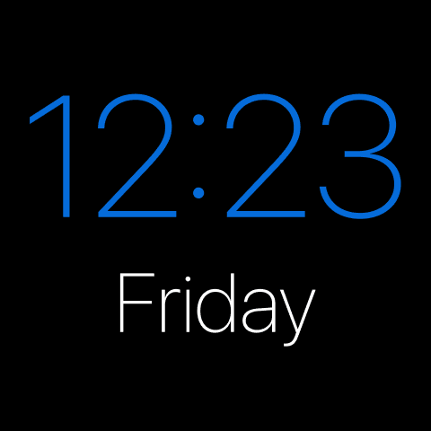 Cyan clock — a widget that fits the Neon Drive CarPlay theme