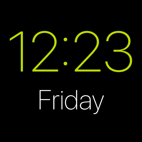 Gold clock — a widget that fits the Luxury Noir CarPlay theme