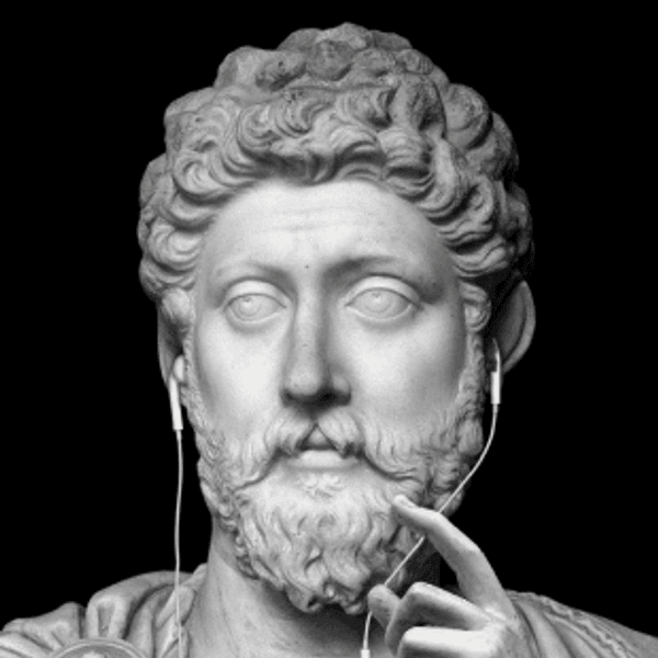 Marble bust — a widget that fits the Luxury Noir CarPlay theme