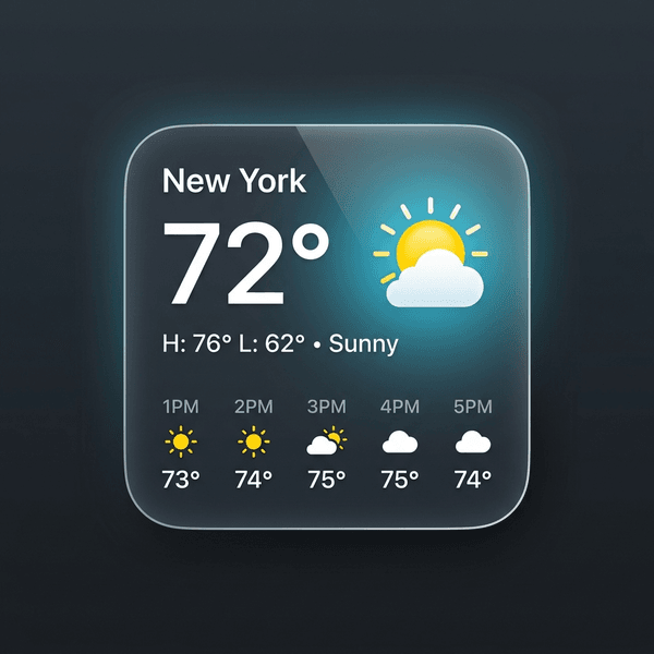 Weather widget preview 3