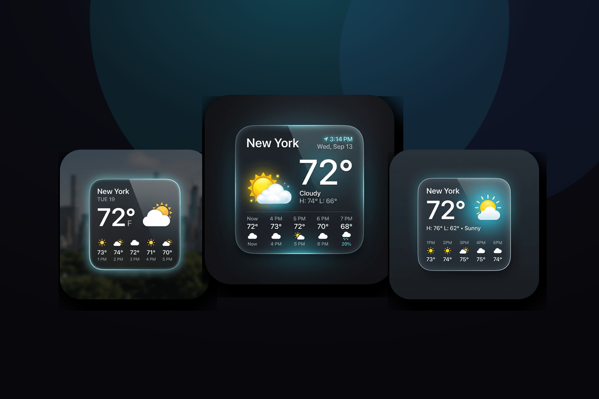 Weather widgets for CarPlay